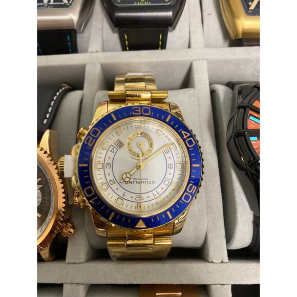 STUHRLING M16295 Aquadiver Men's Watch NEW WITH BOX - Picture 1 of 7